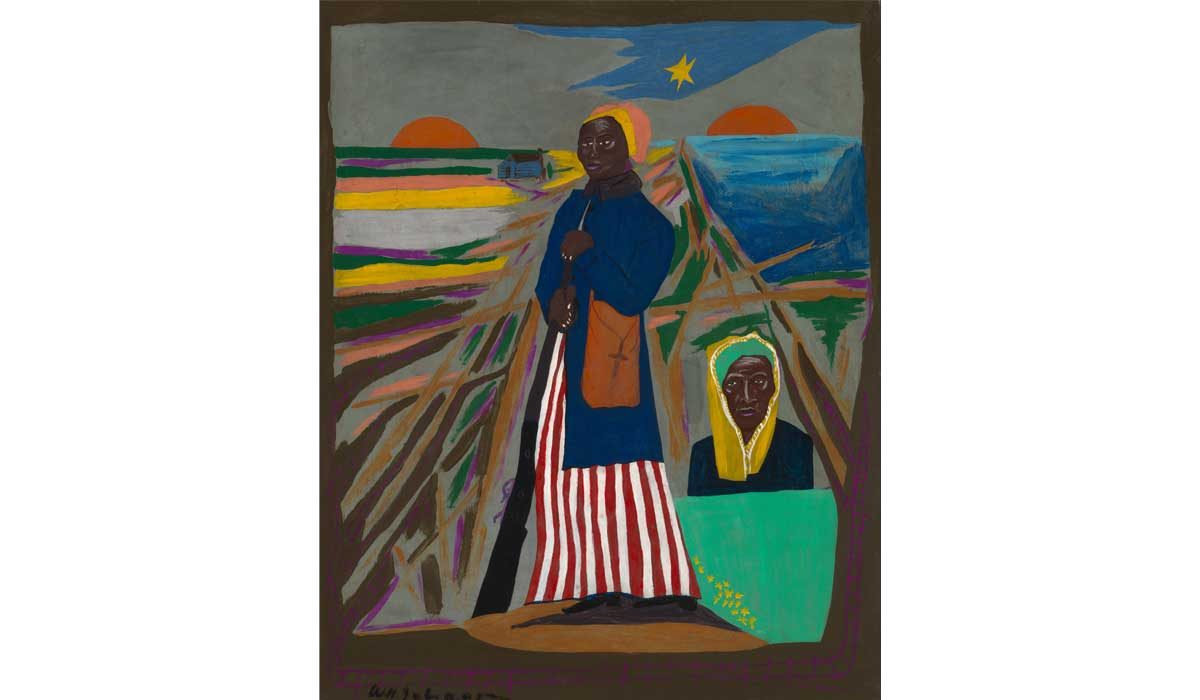 William H. Johnson, Harriet Tubman, about 1945. Oil on paperboard, 28 7/8 x 23 3/8 in. Smithsonian American Art Museum. Gift of the Harmon Foundation; 1967.59.1146